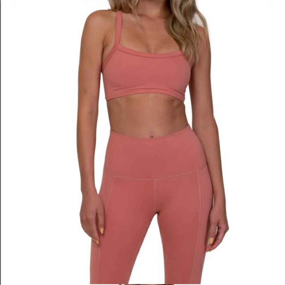 Morgan Stewart Primrose Sports Bra & Legging Set, Large